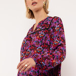 FLURESK FLURESK - Top Sylvie black/purple orchid