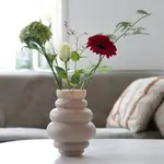 -- Vaas glas Maputo S matte ivoor Ø18 x H24 cm