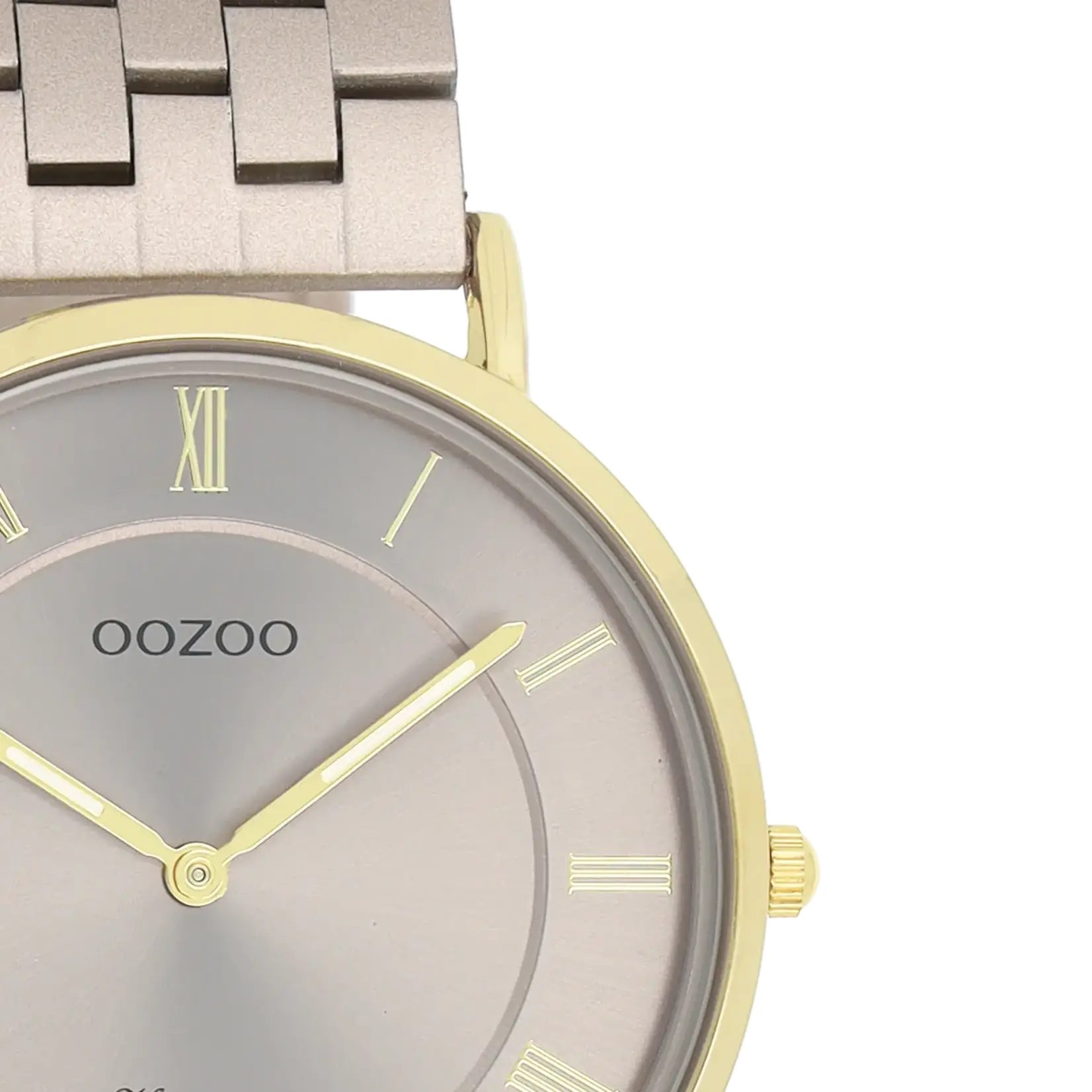 OOZOO OOZOO - Horloge Taupe met mesh band