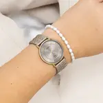 OOZOO OOZOO - Horloge Taupe met mesh band