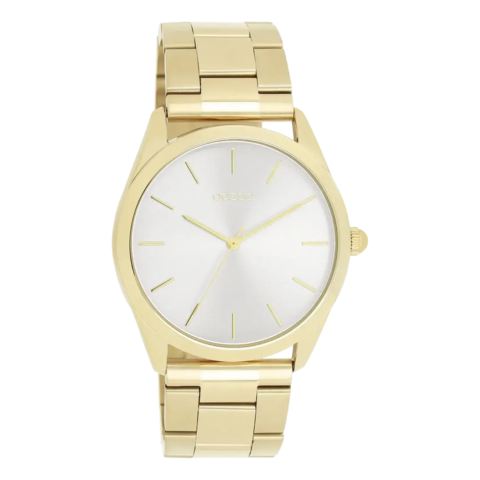 OOZOO OOZOO - Horloge goud met goudkleurige roestvrijstalen armband C11430