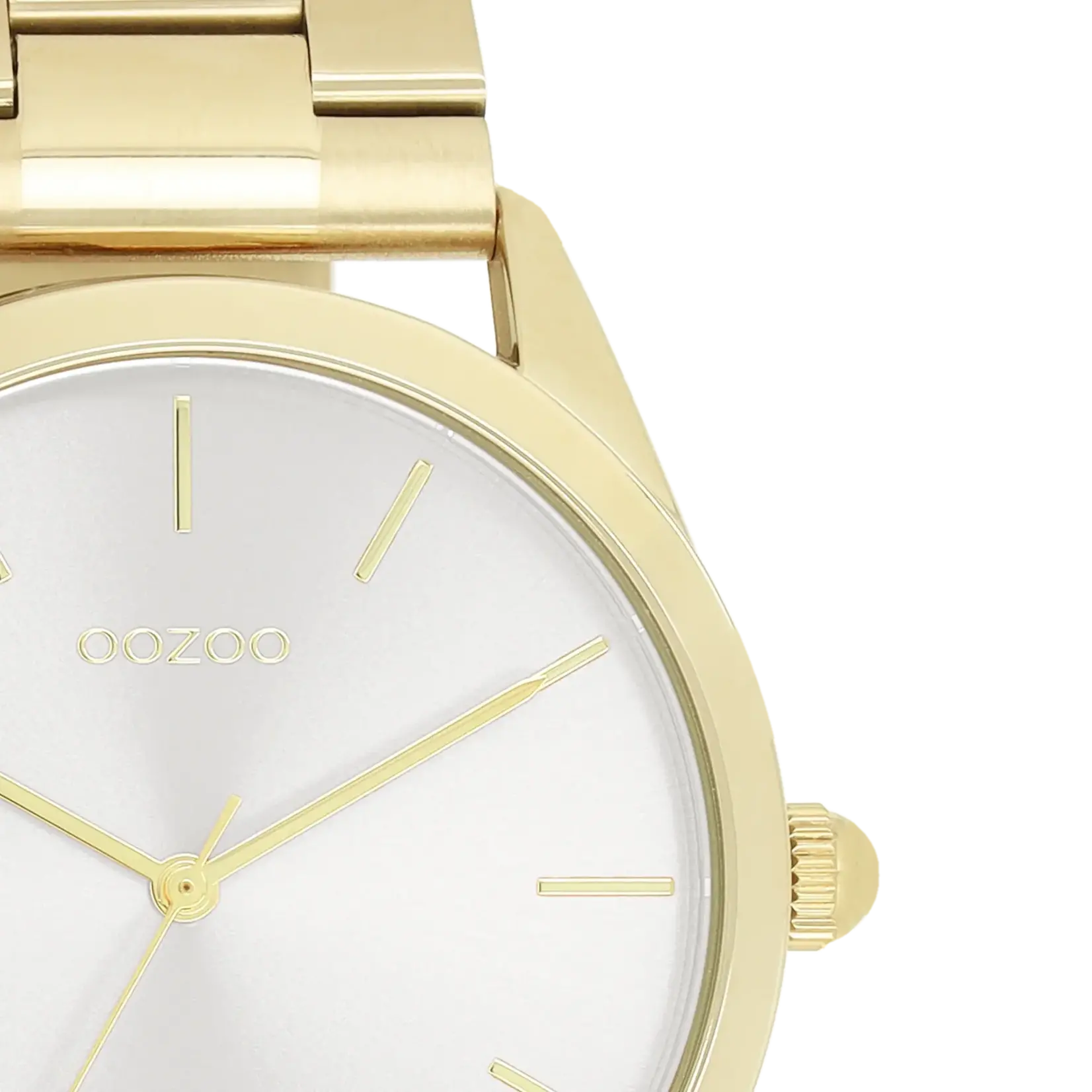 OOZOO OOZOO - Horloge goud met goudkleurige roestvrijstalen armband C11430