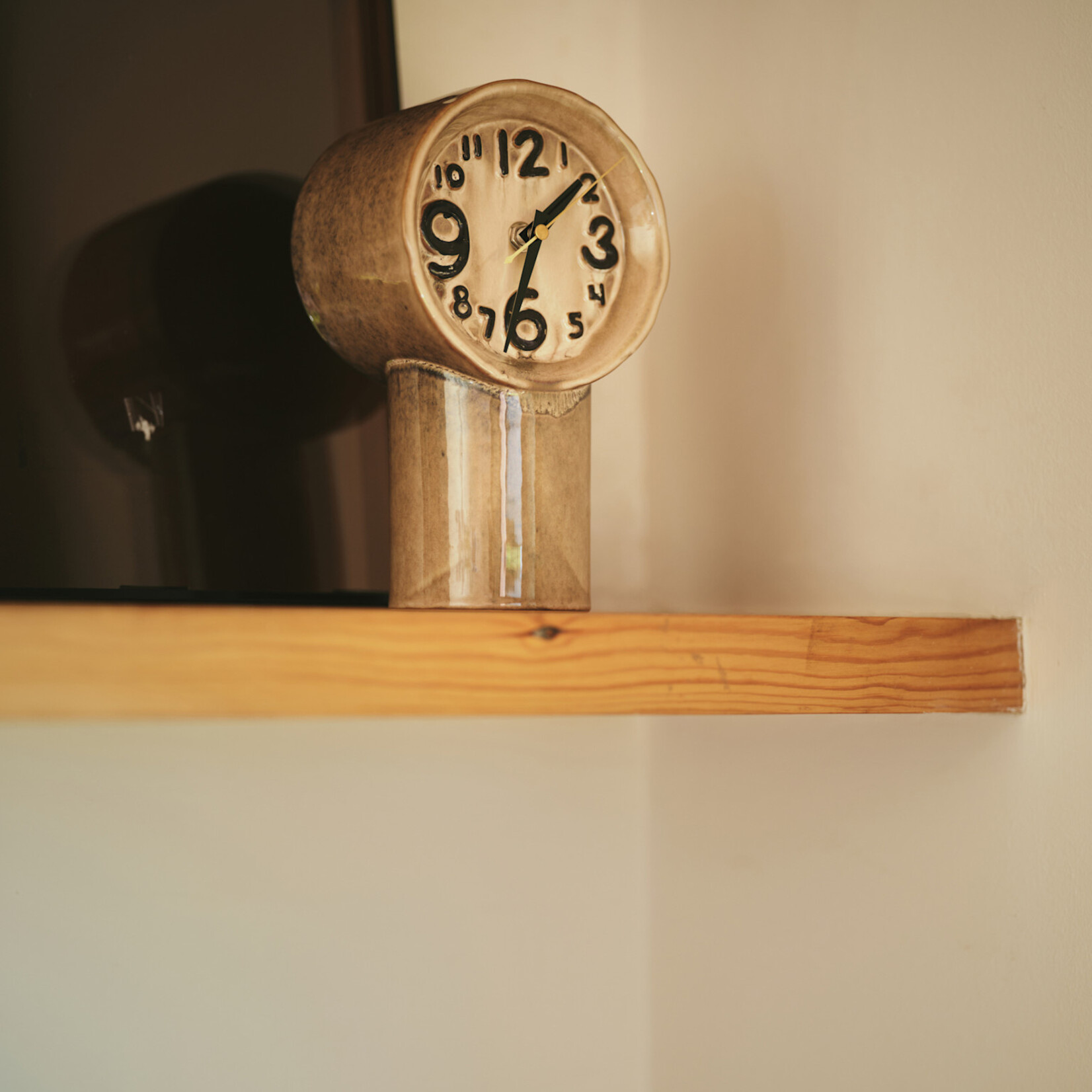 HKLIVING HKLIVING - Klok retro keramische klok crème ACL0002