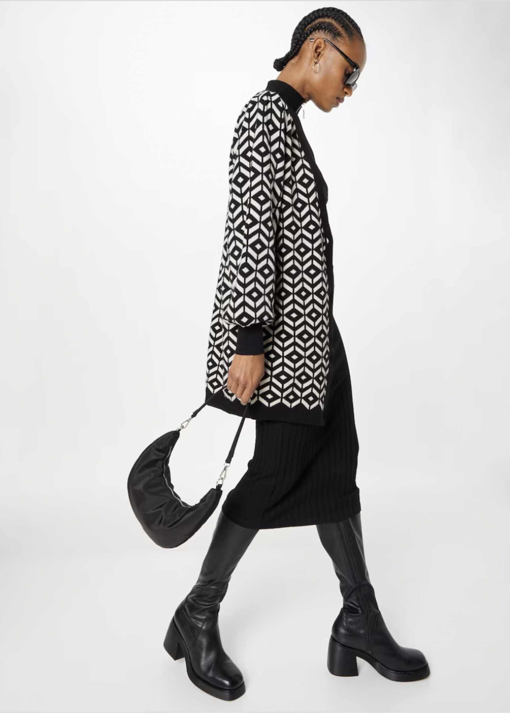 OBJECT OBJECT - Vest Thess  black/silver gray MAAT S