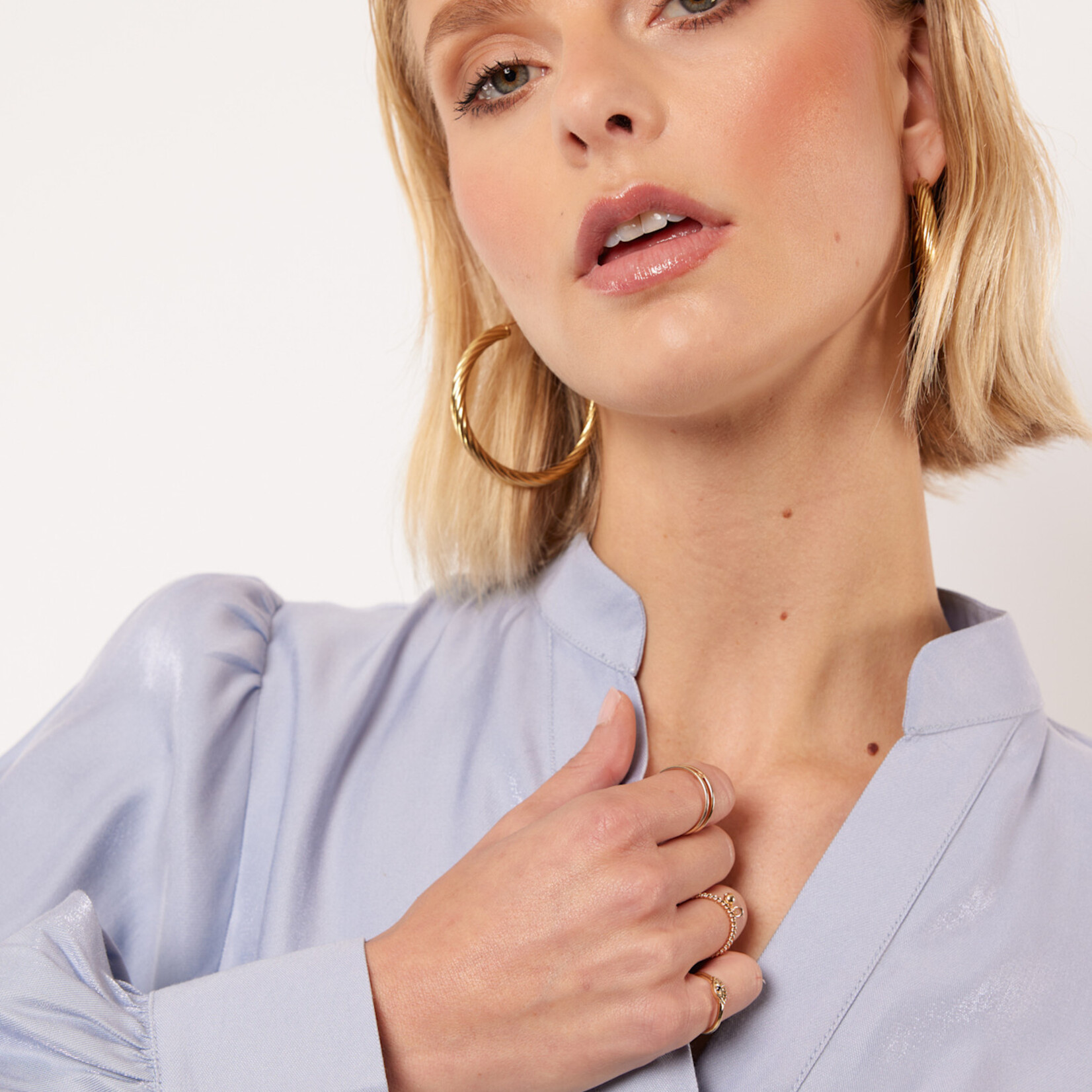 FLURESK FLURESK - Top Grover ice blue MAAT 36