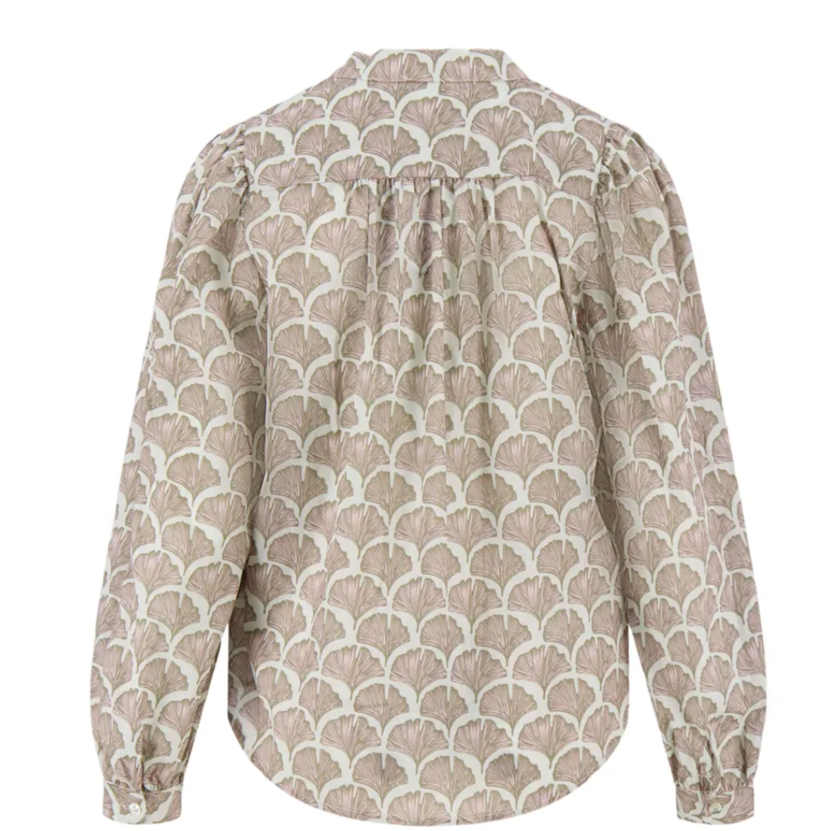 ZUSSS ZUSSS - Blouse lange mouw met print bloem multikleur MAAT XL