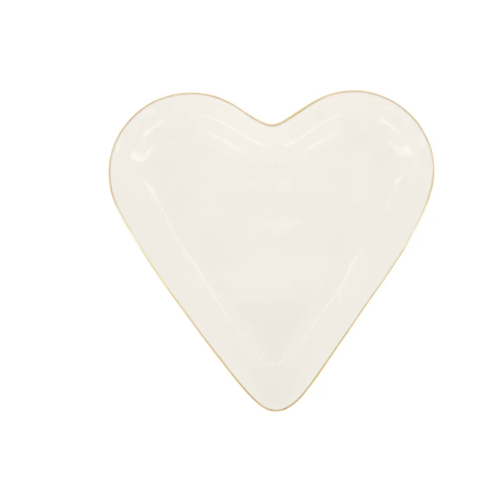 ZUSSS ZUSSS - Serveerschaal hartvorm wit/goud