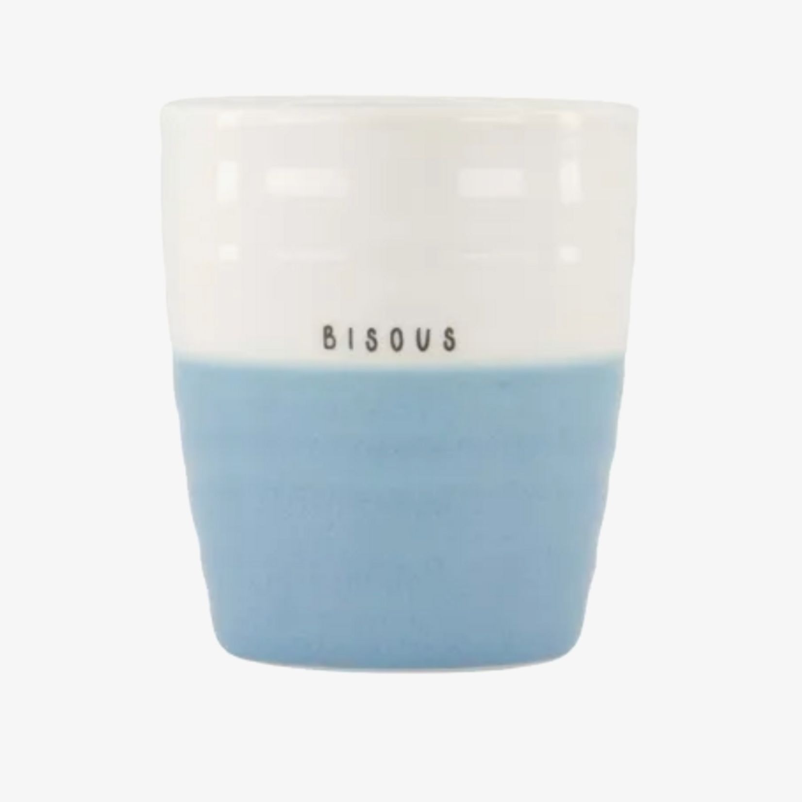 ZUSSS ZUSSS - Koffiemok bisous wit/lichtblauw