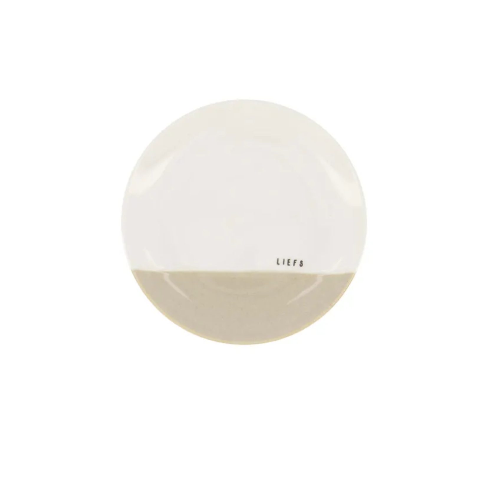 ZUSSS ZUSSS - Gebaksbordje lief wit/zand