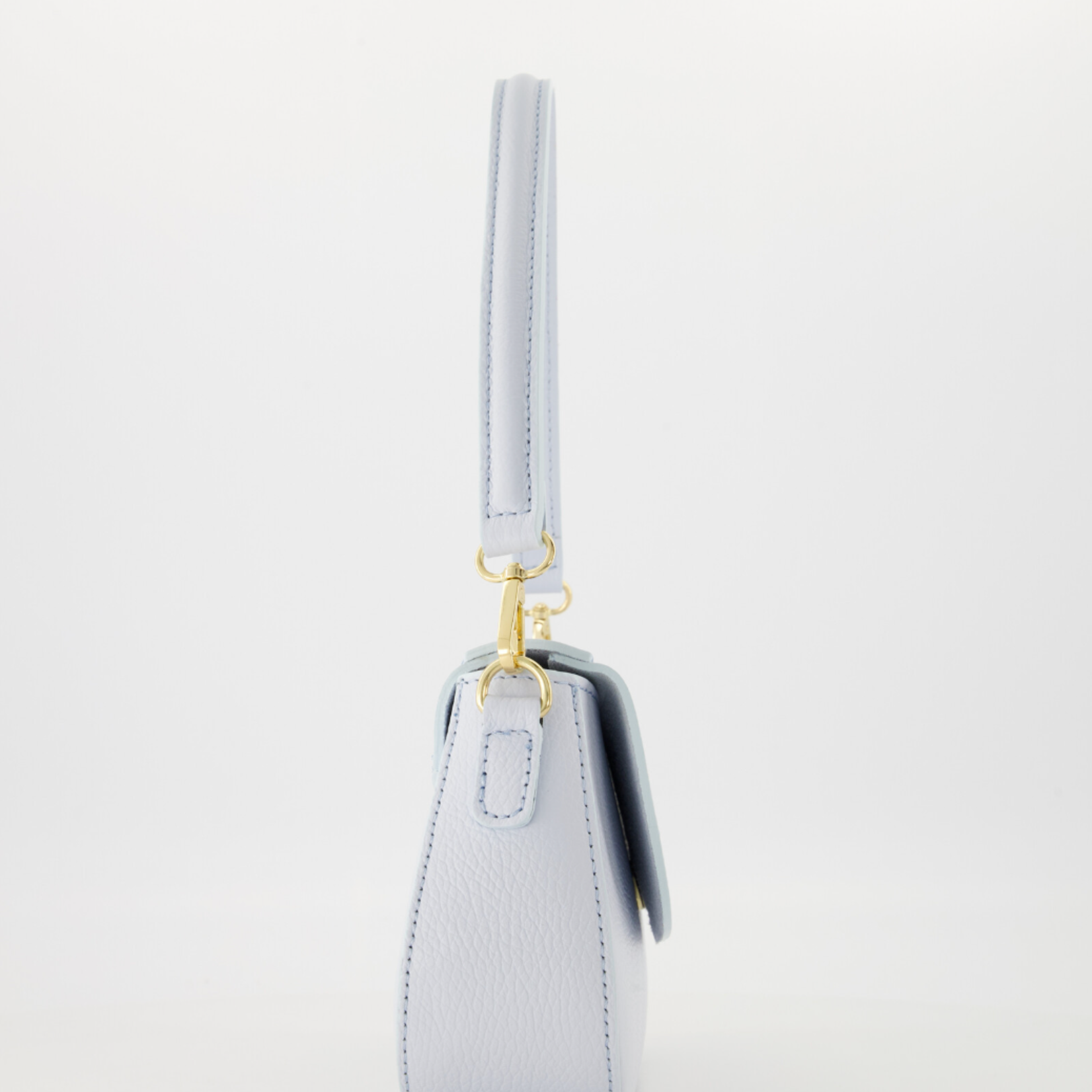 -- Tas Diara echt leer lichtblauw