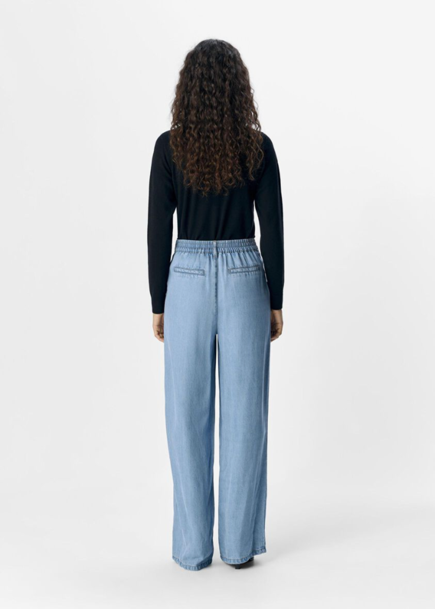 OBJECT OBJECT - Broek Frame lisa wide denim light blue