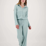 ZUSSS ZUSSS - Crincle broek grijsblauw