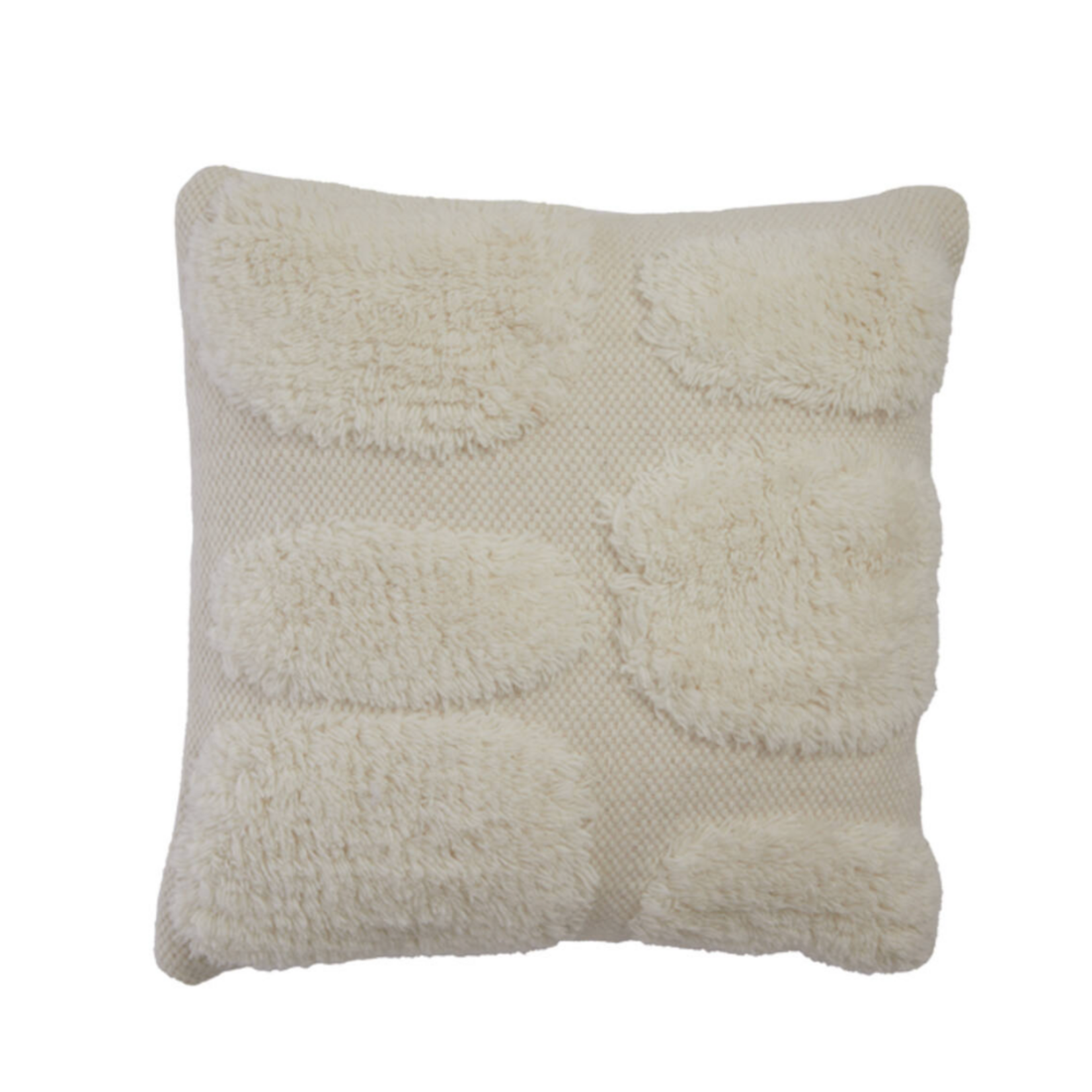 -- Kussen 45x45 cm crèmewit