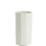 -- Vaas 15,5x15,5x30,5 cm mat wit