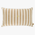 ZUSSS ZUSSS - Kussen hartje streep 60x35cm zand/camel