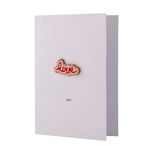 ZUSSS ZUSSS - Wenskaart love broche wit/rood