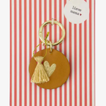 ZUSSS ZUSSS - Ansichtkaart sleutelhanger lieve mama rood
