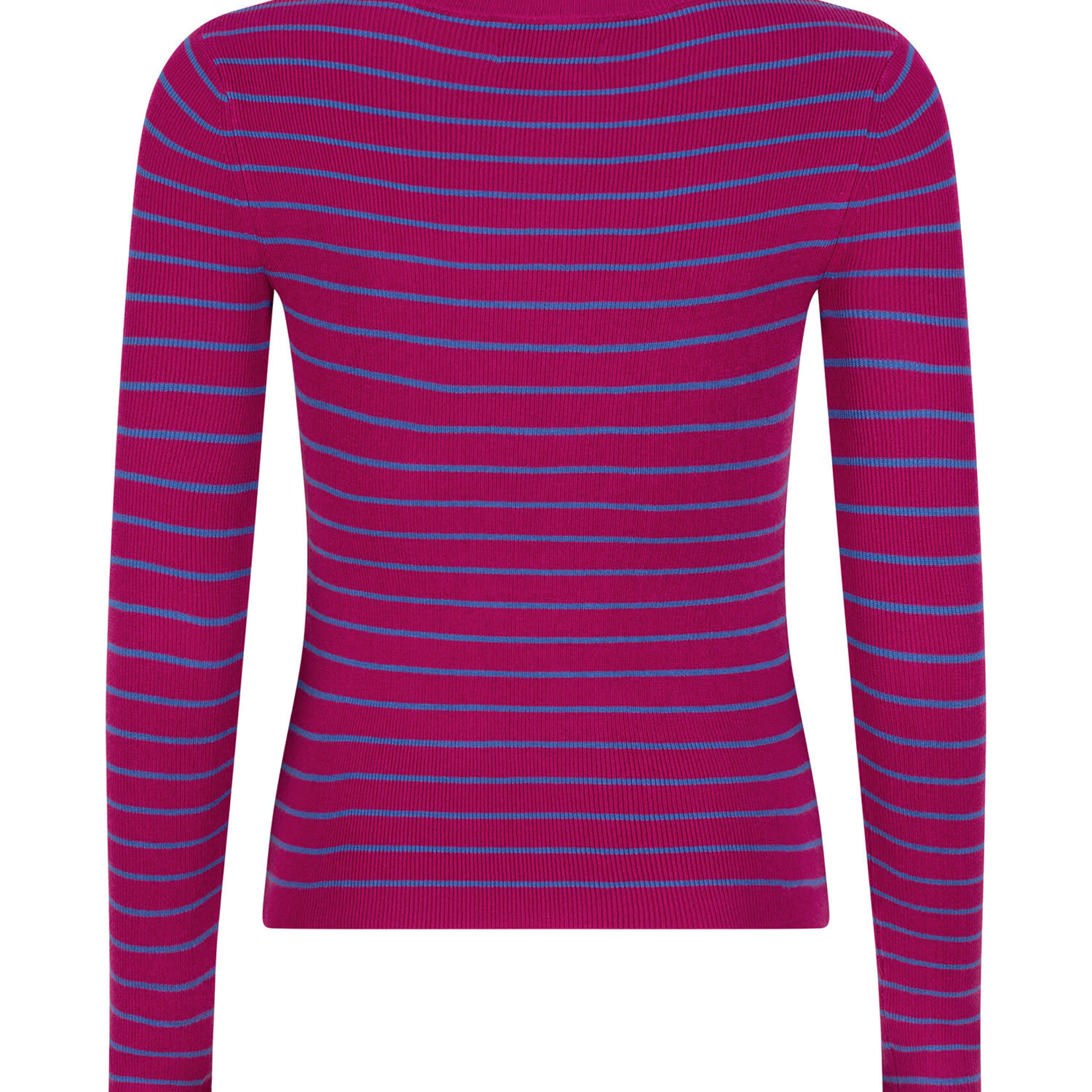 YDENCE YDENCE  - Gebreide top Davina fuchsia purple/blue