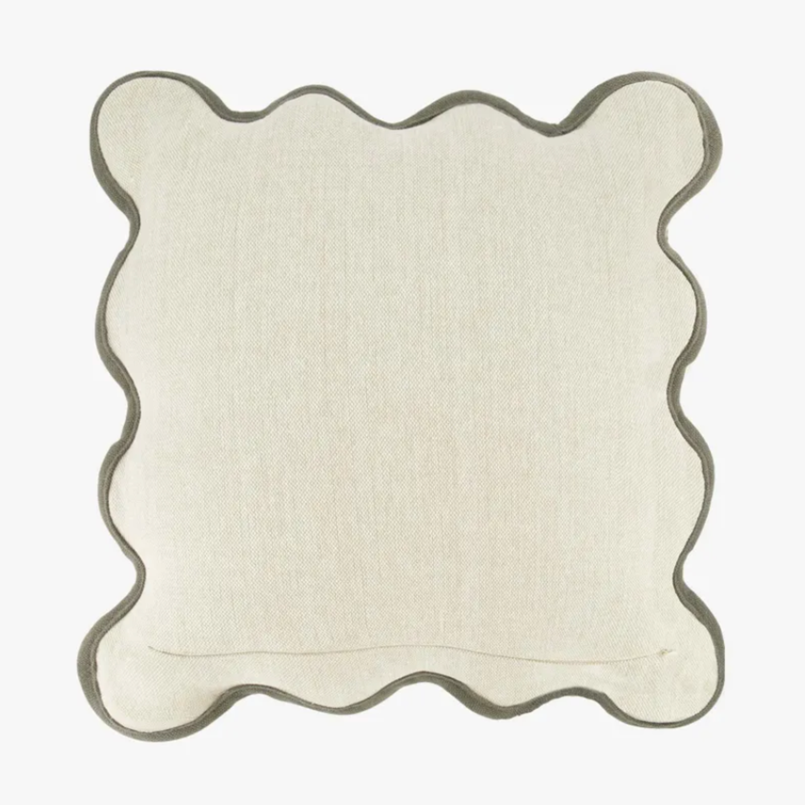 ZUSSS ZUSSS - Kussen schulp 45x45cm zand/antracietgrijs