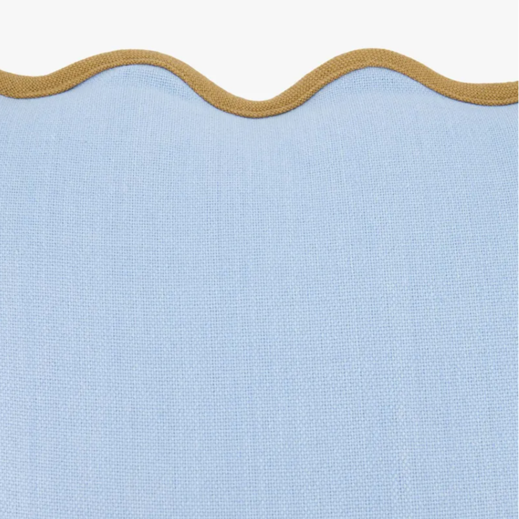 ZUSSS ZUSSS - Kussen schulp 45x45cm blauw/camel