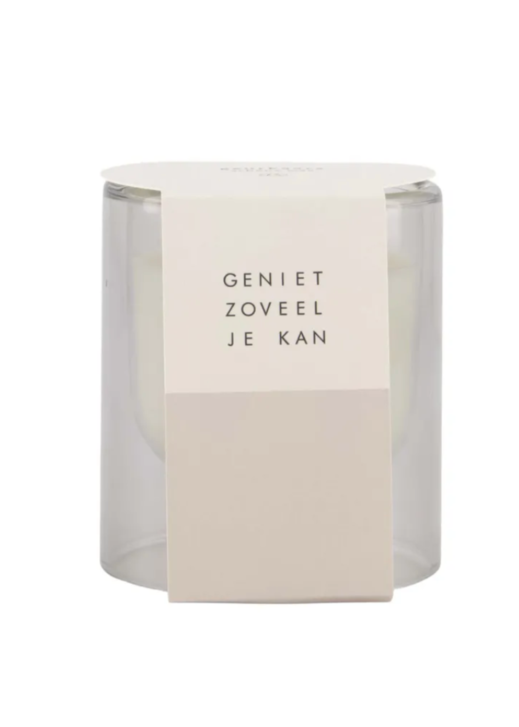ZUSSS ZUSSS - Geurkaars glas M zand  Heel veel liefs