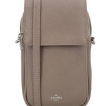 CHARM LONDON Charm London - Washington Telefoontasje  Taupe leer