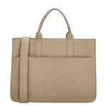 CHARM LONDON CHARM LONDON - Princeton Laptoptas 15,6 inch (34.5x19.4 cm) Lichttaupe