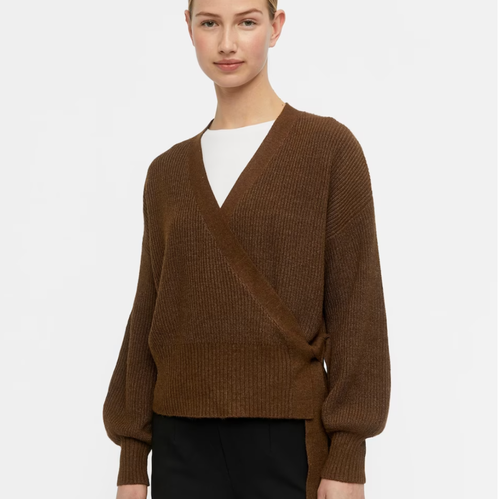 OBJECT OBJECT - Wikkelvestje  Malena  dark earth