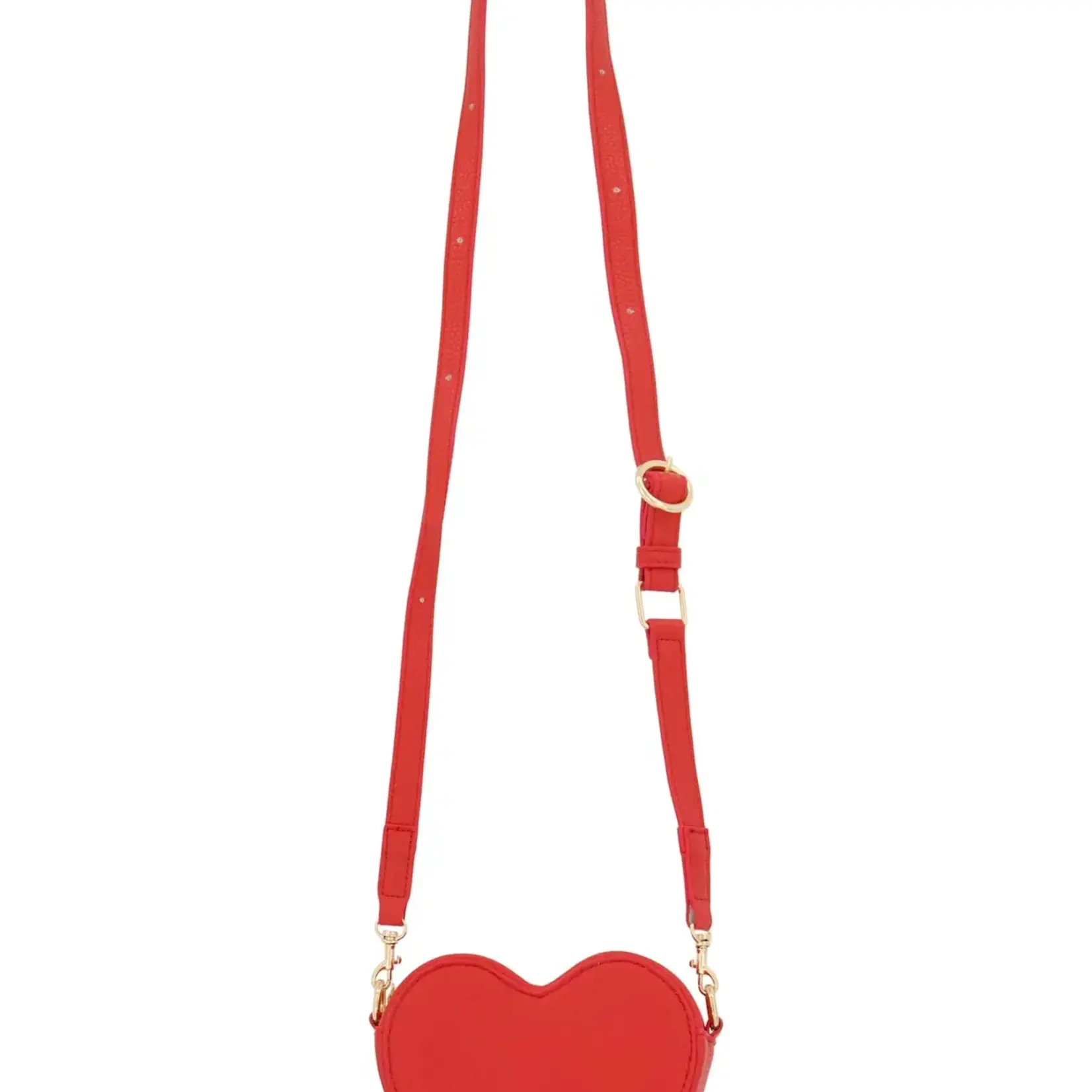 ZUSSS ZUSSS - Hartvormige tas vega leer rood