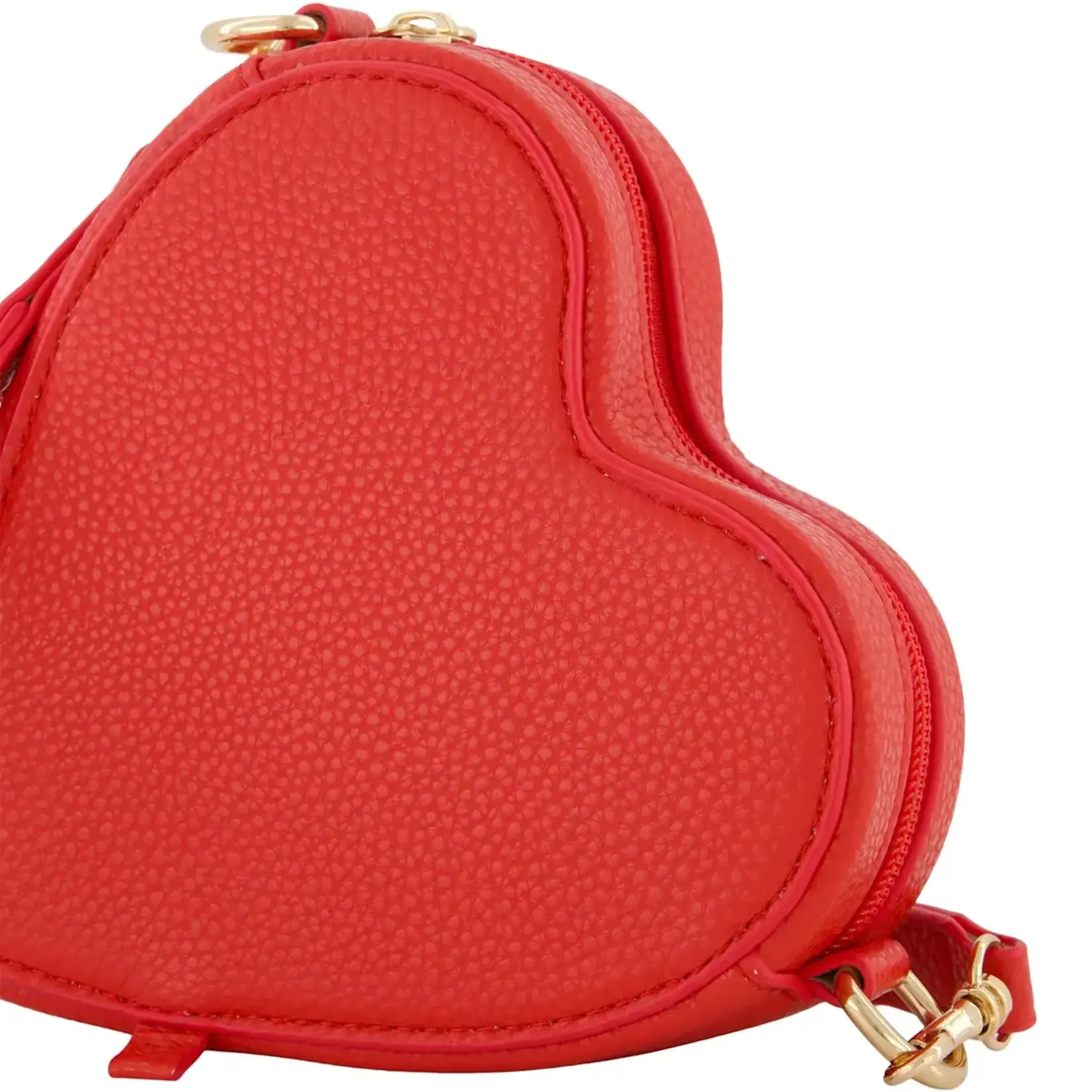 ZUSSS ZUSSS - Hartvormige tas vega leer rood