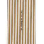 ZUSSS ZUSSS - Servetten love this day streep 11x20cm wit/oker