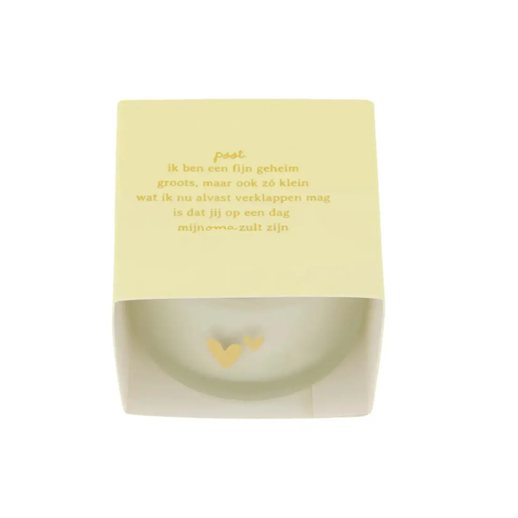 ZUSSS ZUSSS  - Geurkaars in wikkel gedichtje oma wit