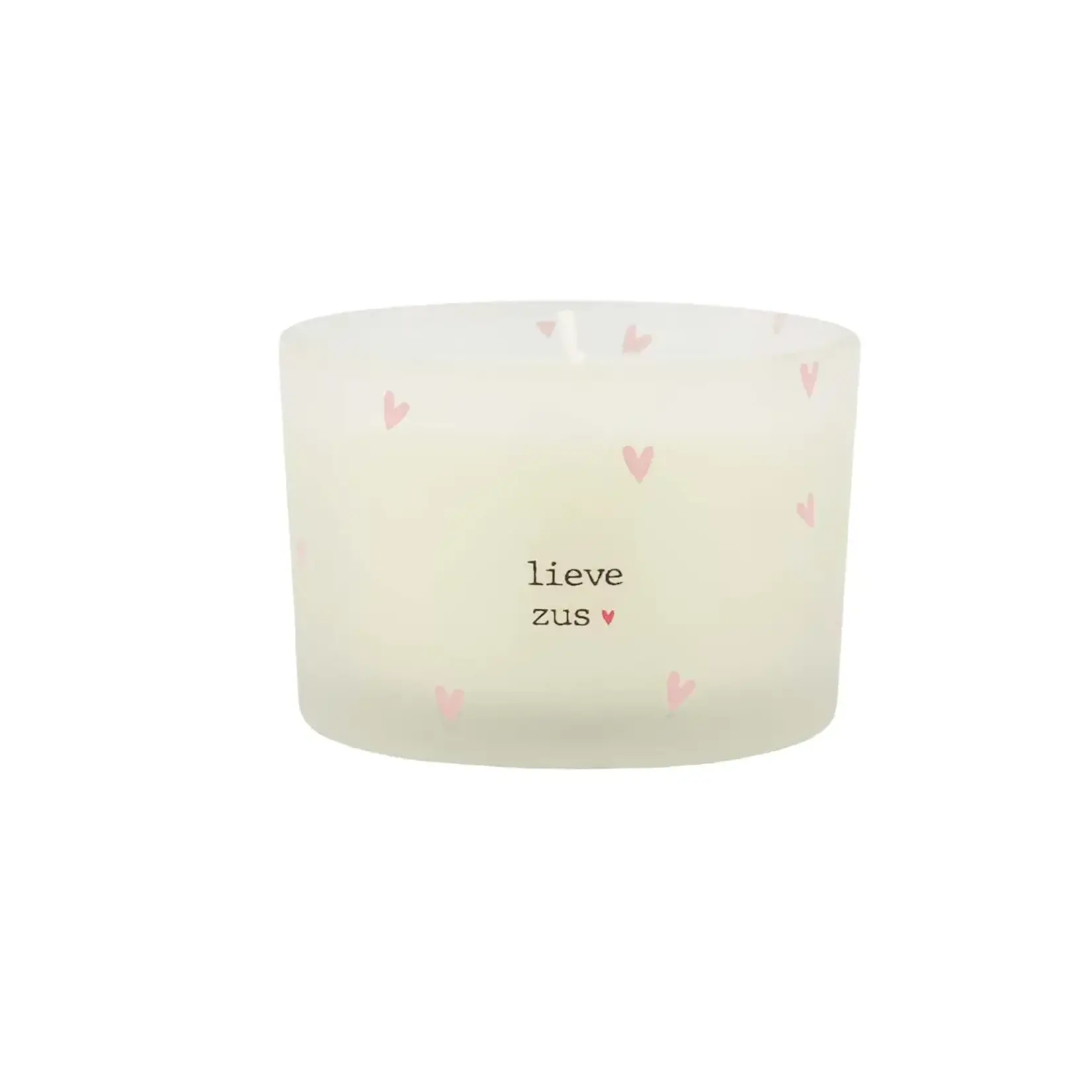 ZUSSS ZUSSS  - Geurkaars in wikkel lieve zus roze