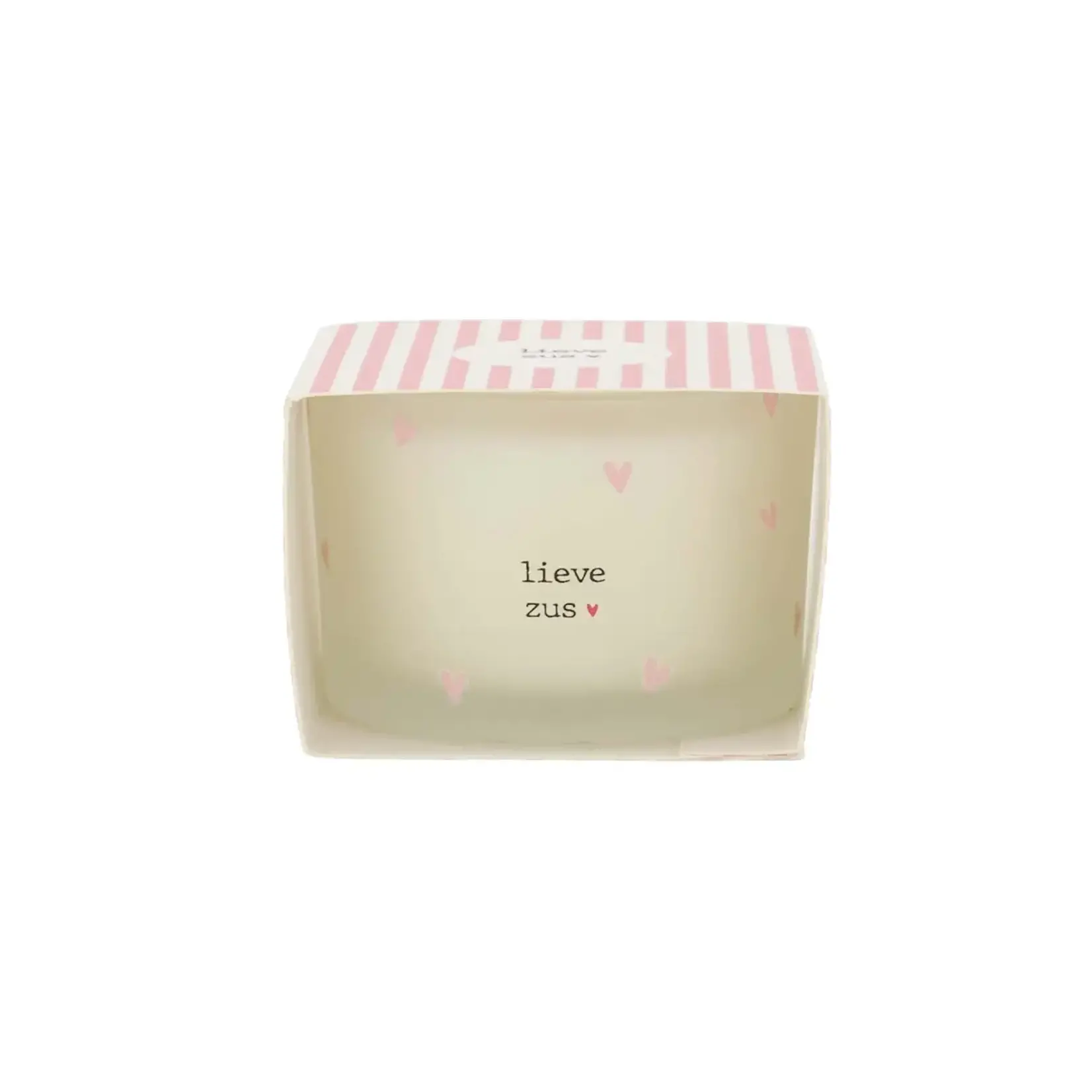 ZUSSS ZUSSS  - Geurkaars in wikkel lieve zus roze