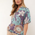 G-MAXX G-MAXX - Top Giselle gray grape/mint green MAAT S