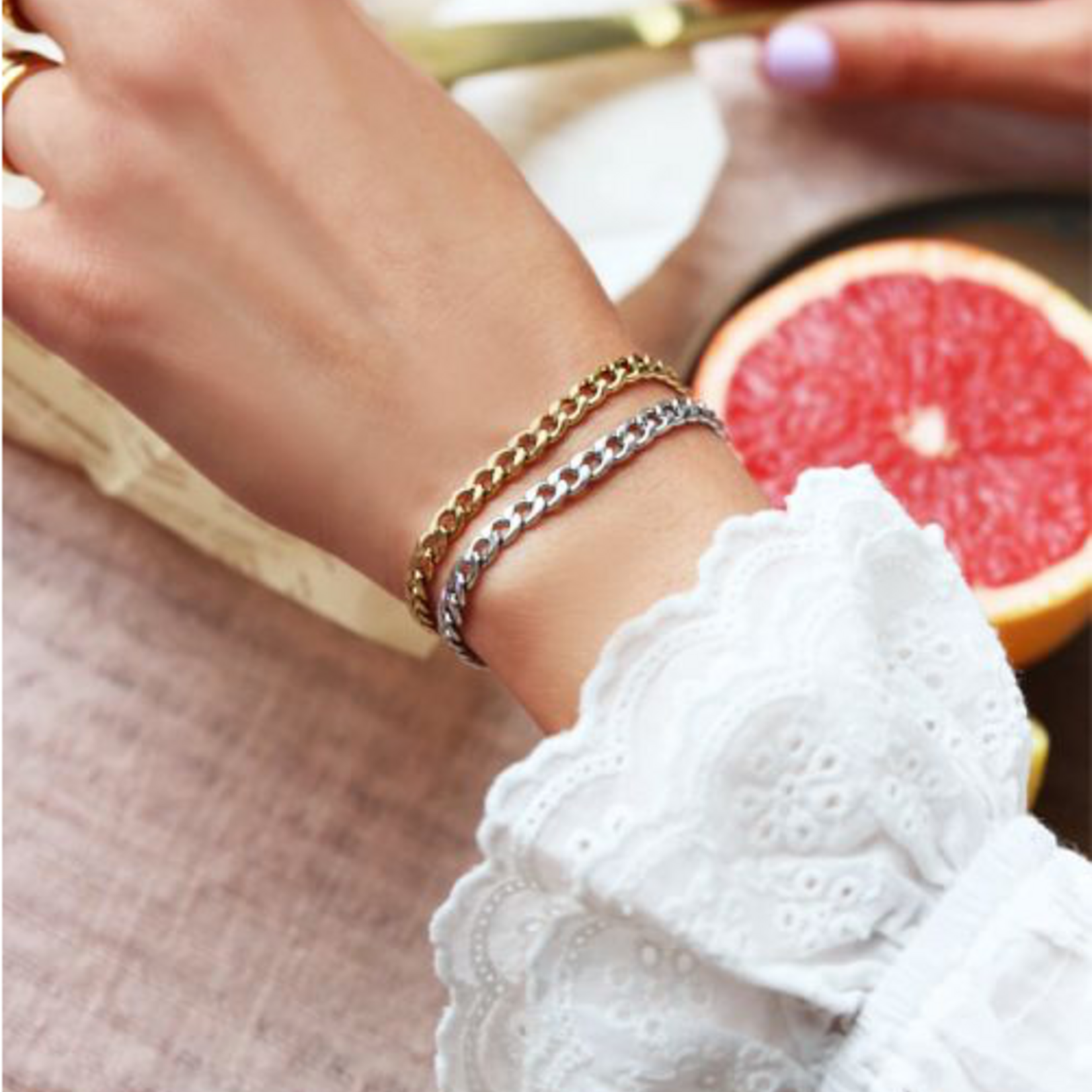 MY JEWELLERY MY JEWELLERY - Armbandje schakels goud
