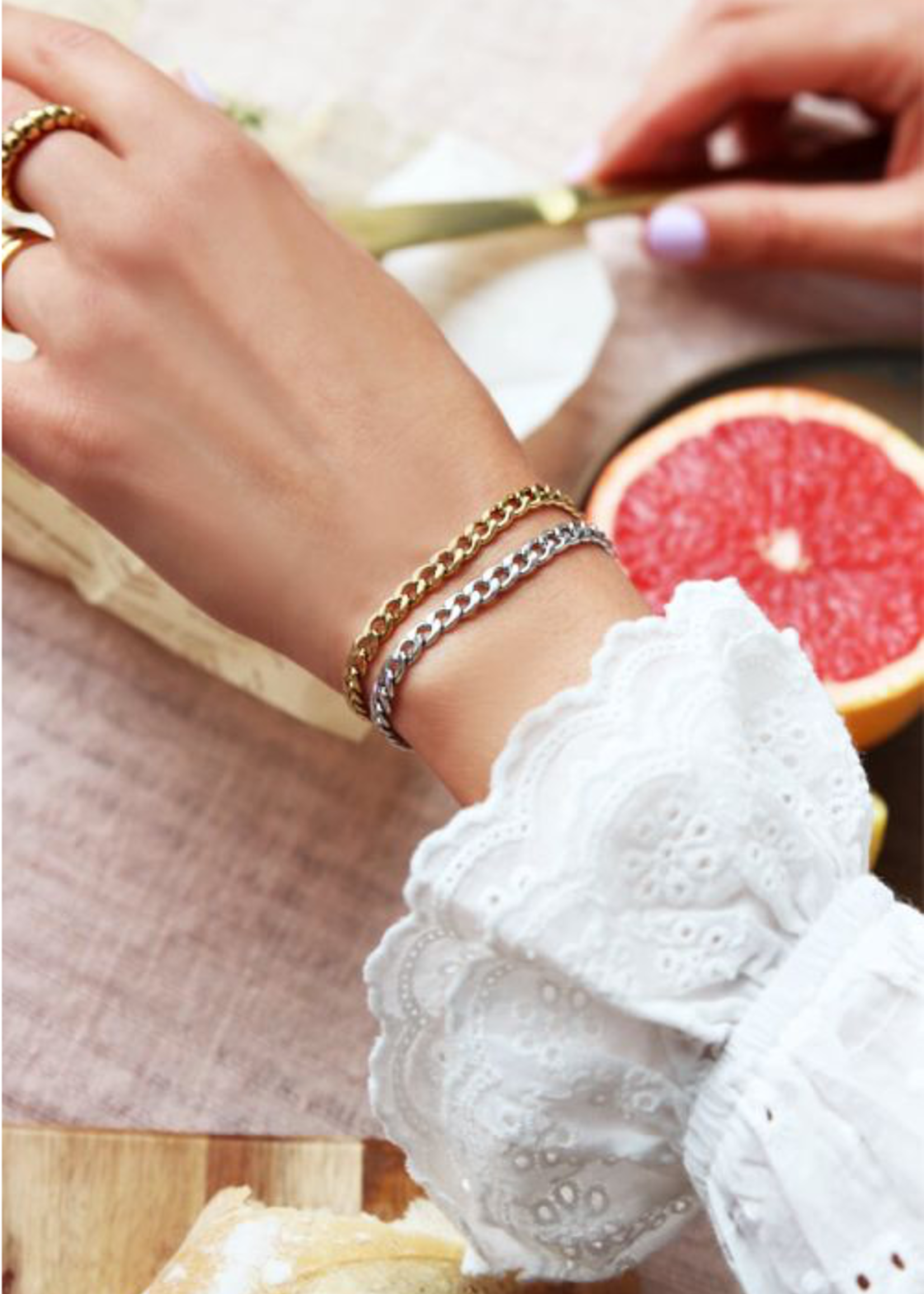 MY JEWELLERY MY JEWELLERY - Armbandje schakels goud