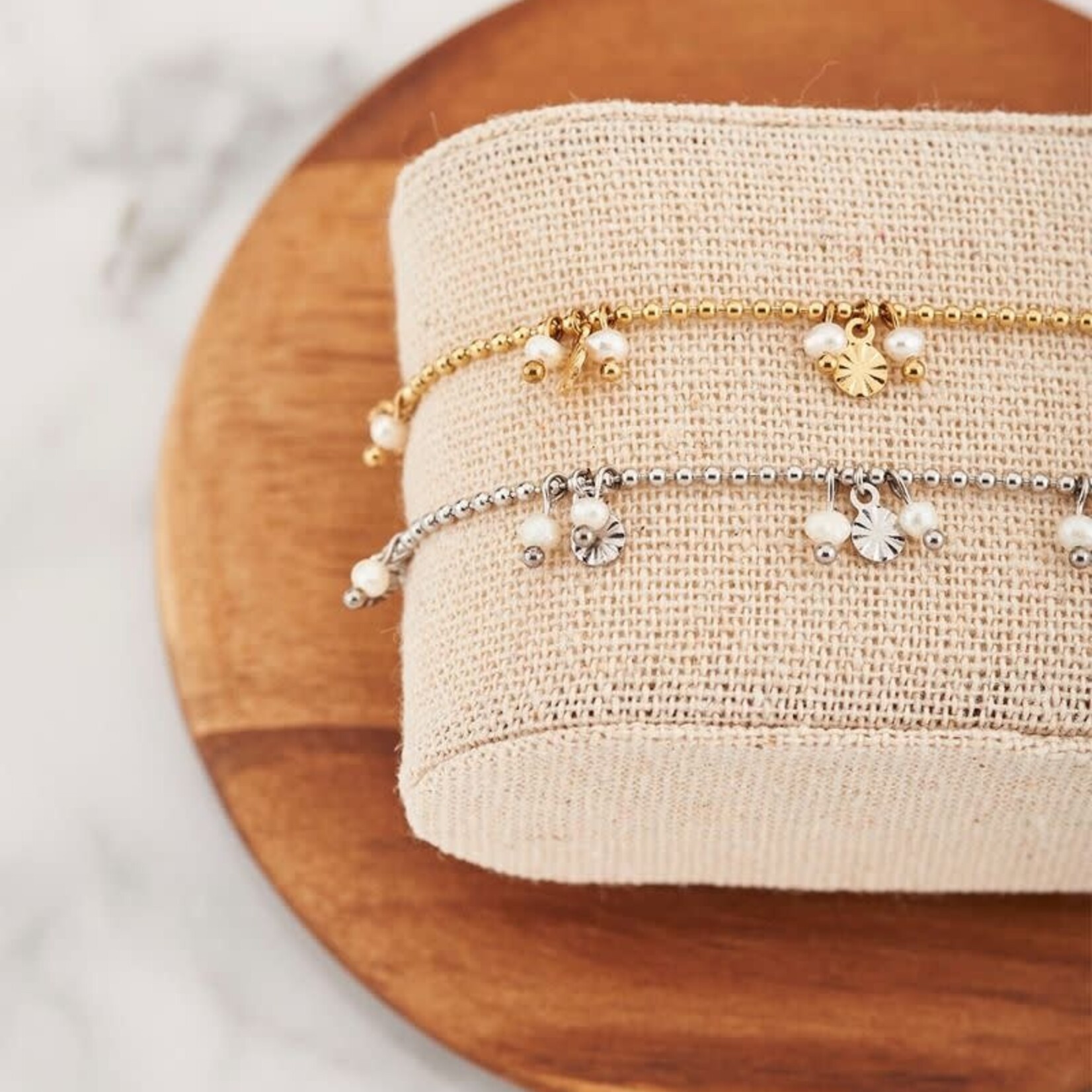 MY JEWELLERY MY JEWELLERY - Shapes armband parels & rondje