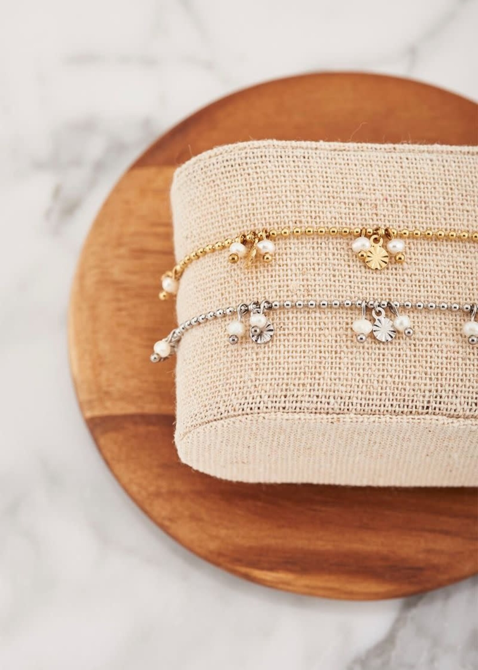 MY JEWELLERY MY JEWELLERY - Shapes armband parels & rondje