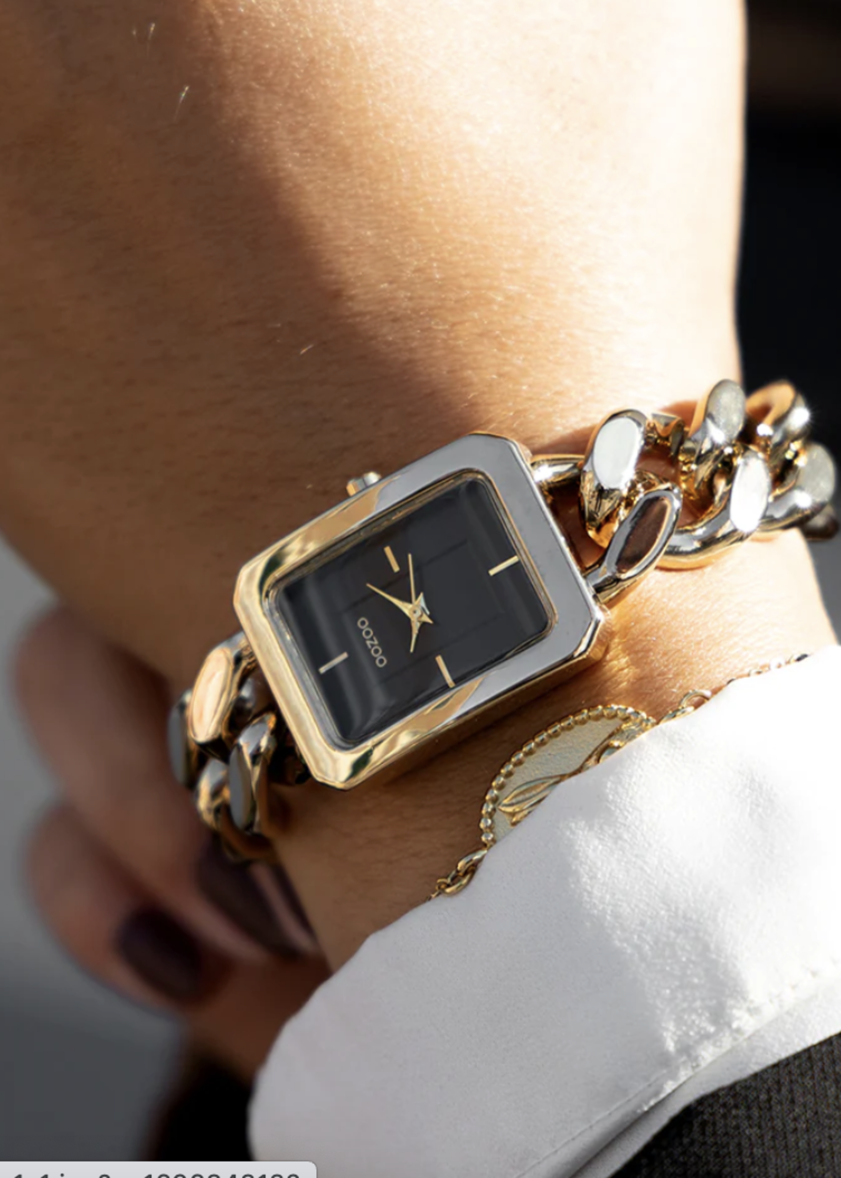 OOZOO OOZOO - Horloge met goudkleurige schakelarmband - C11274