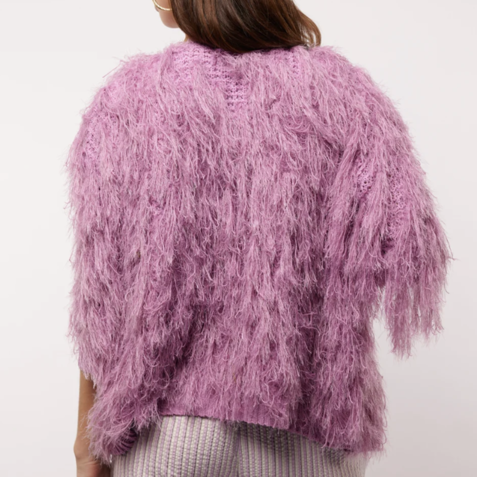 FLURESK FLURESK - Vest gebreid Peggy zand