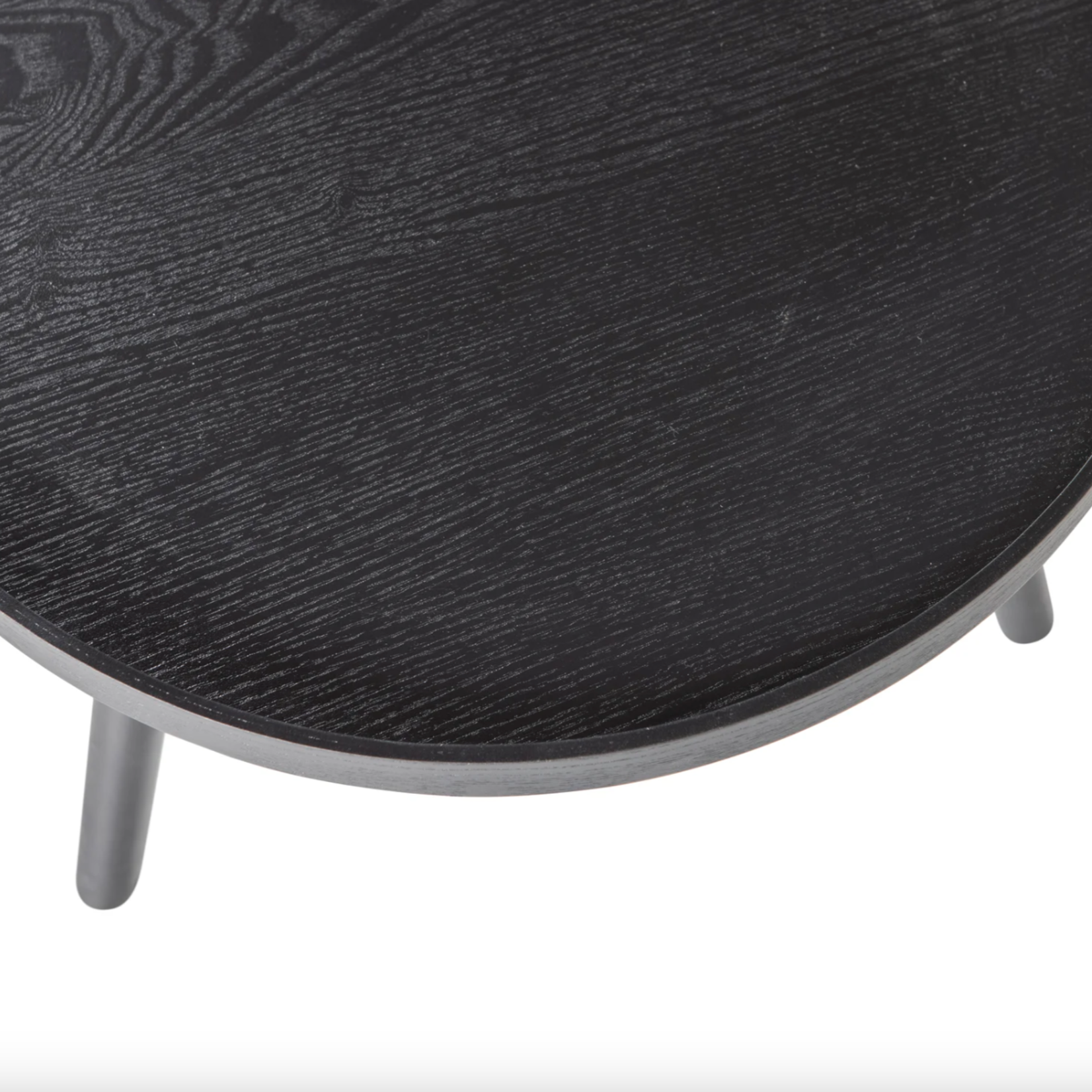 -- MESA bijzettafel hout zwart 45xØ45