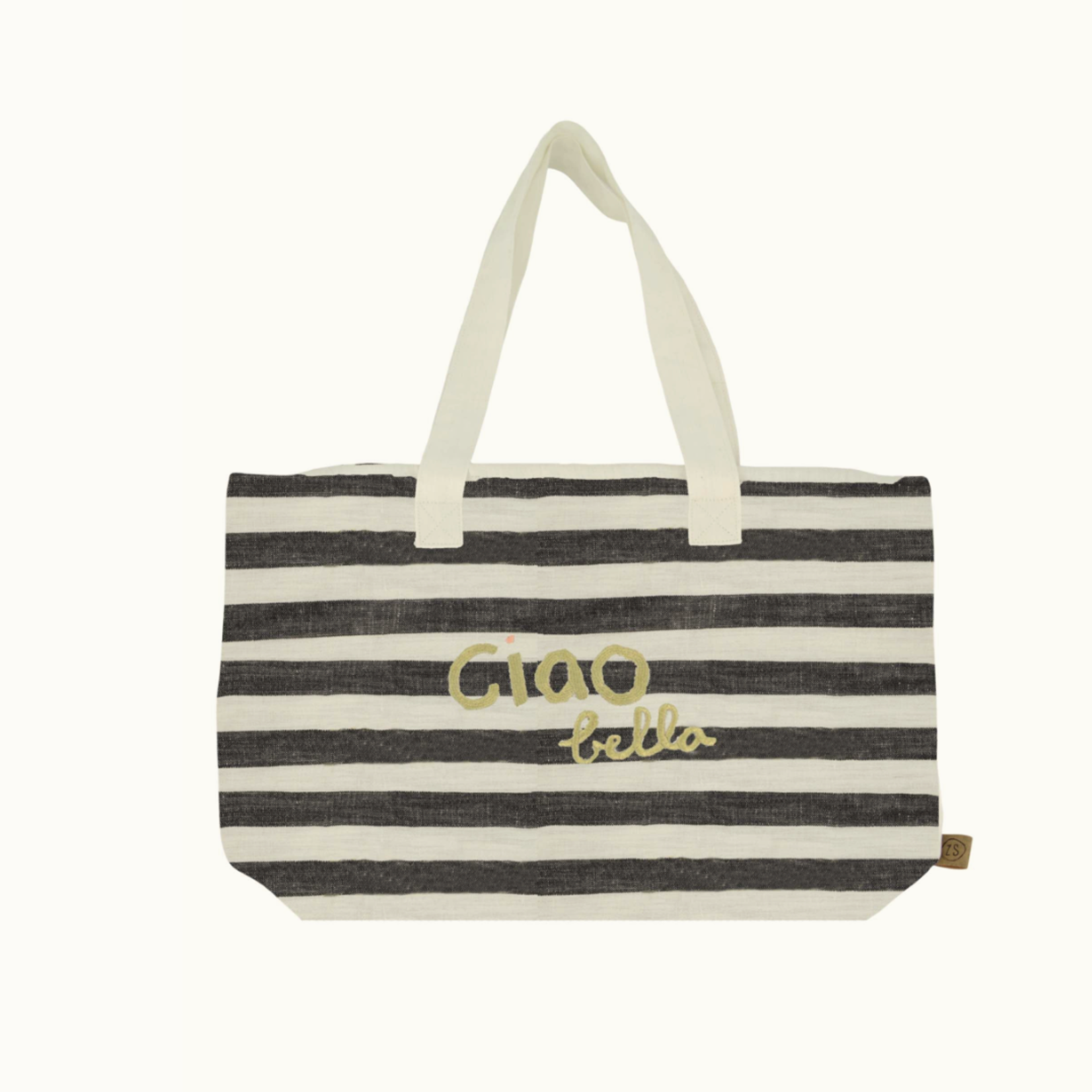 ZUSSS ZUSSS - Koeltas ciao bella L ecru/zwart