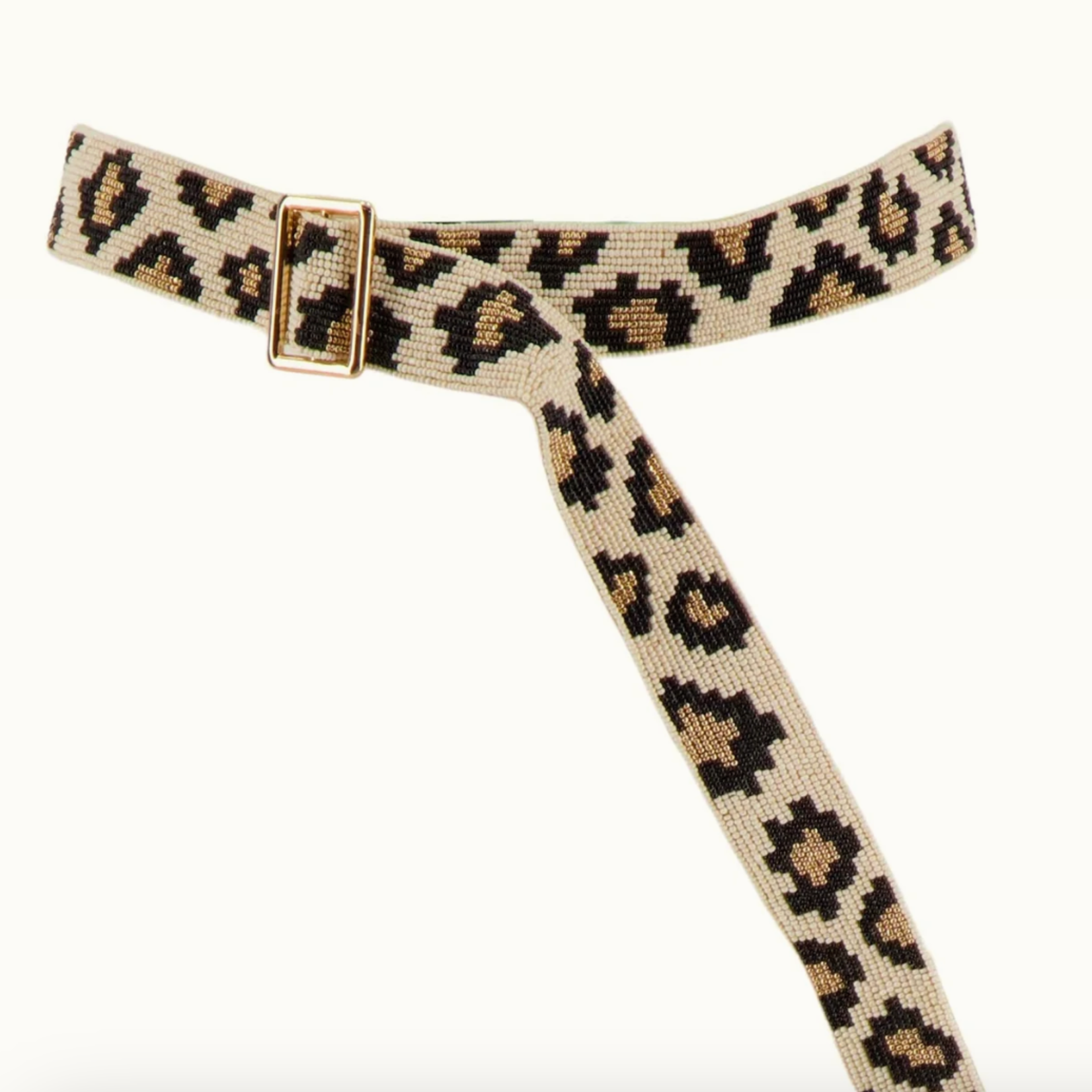 ZUSSS ZUSSS - Riem van kraaldessin panter