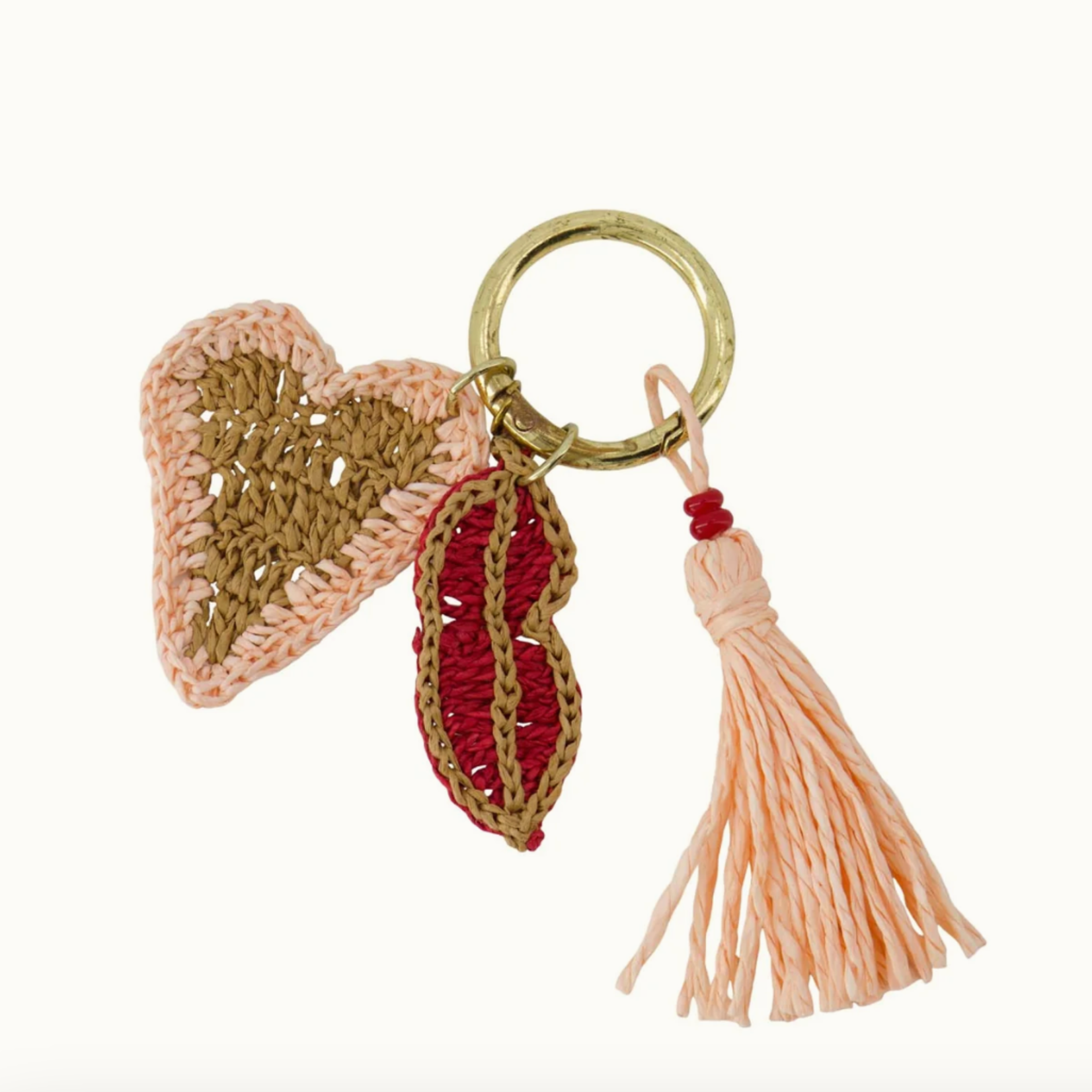 ZUSSS ZUSSS - Sleutelhanger hartje multicolor