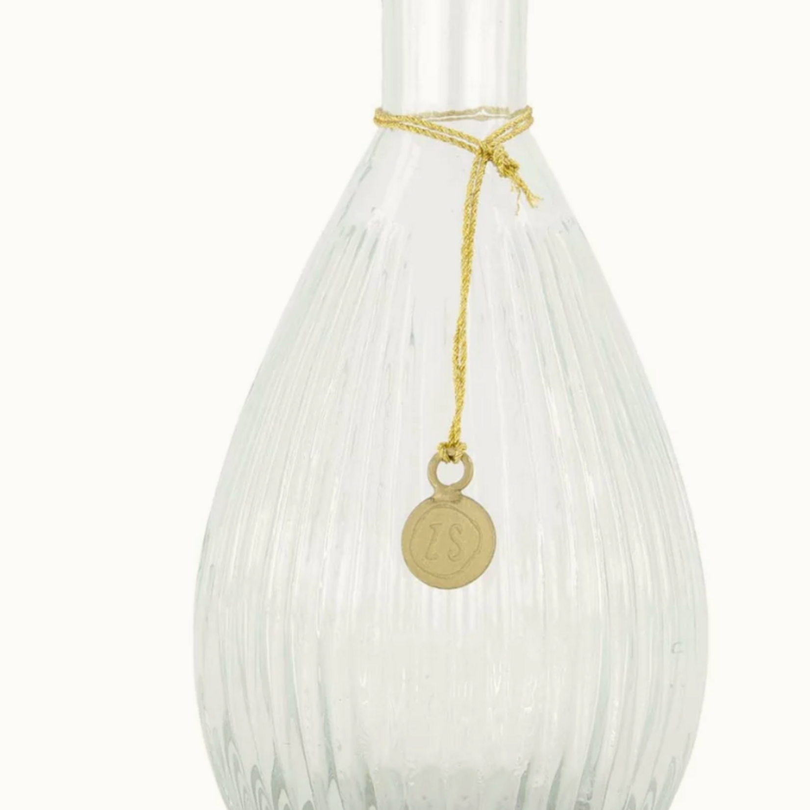 ZUSSS ZUSSS - Vaasje glas ribbel 15cm transparant