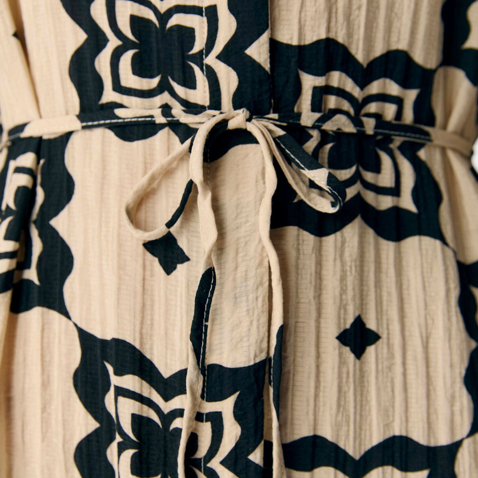 OBJECT OBJECT - Jurk ella sandshell/black