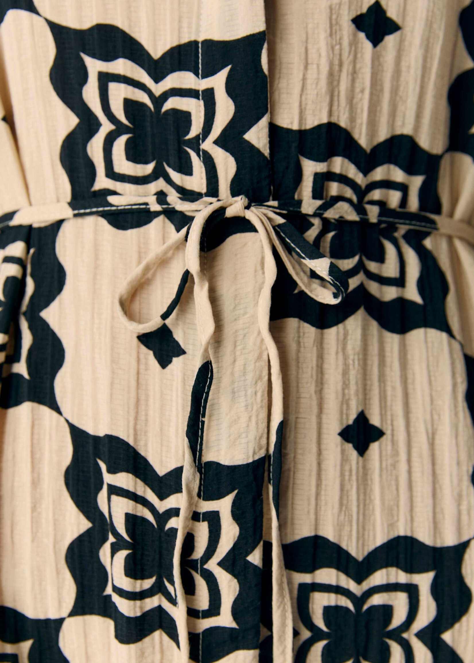 OBJECT OBJECT - Jurk ella sandshell/black