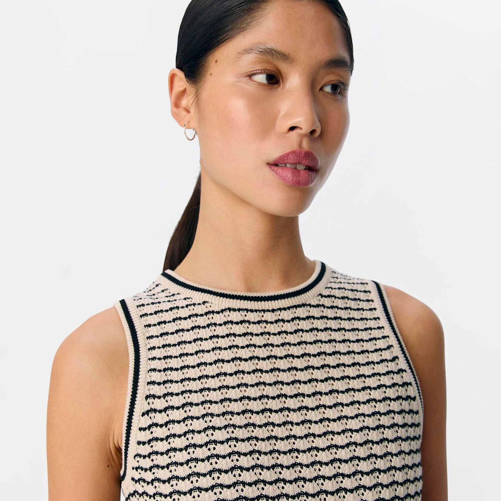 OBJECT OBJECT -  Tank top ester pattern sandshell/black MAAT XS