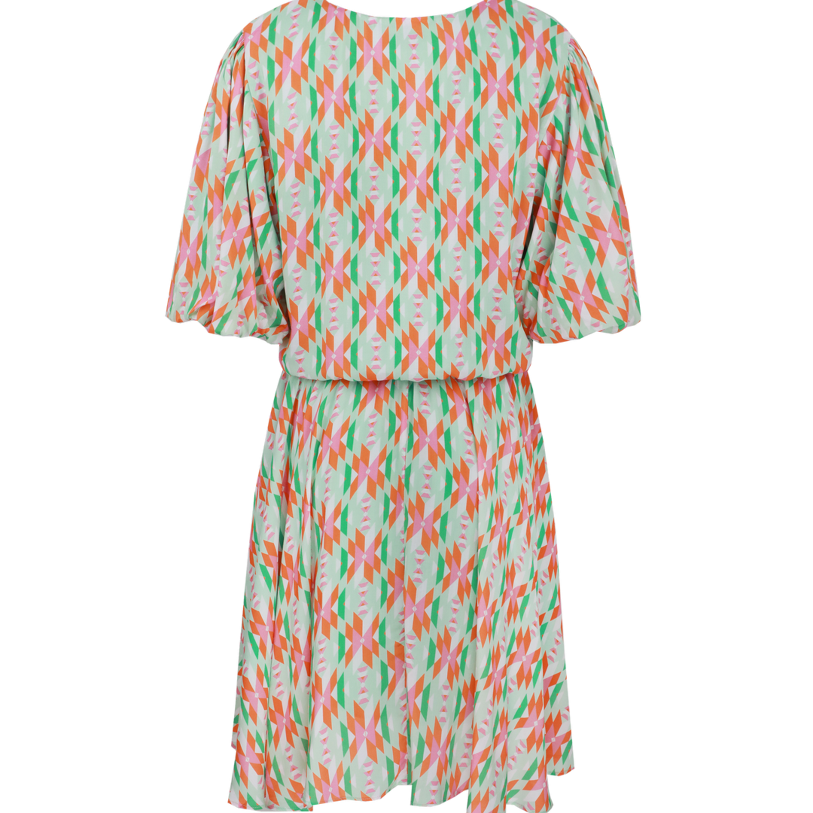 FLURESK FLURESK - Jurk Lysa offwhite/edge water green